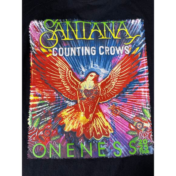 Santana Counting Crows Oneness Tour 2025 Shirt 2XL - Picture 5 of 7